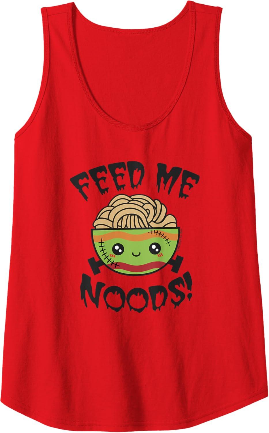 image:imageMaruchan Feed Me Noods Halloween Frankenstein Bowl Tank TopRed