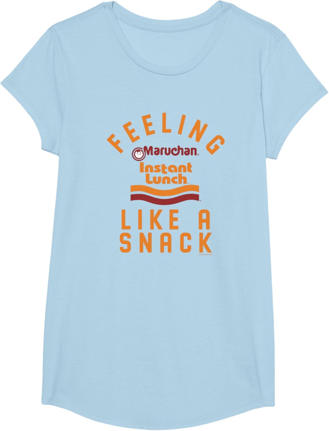 image:imageMaruchan Feeling Like A Ramen Snack Instant Lunch Logo TShirtBaby Blue