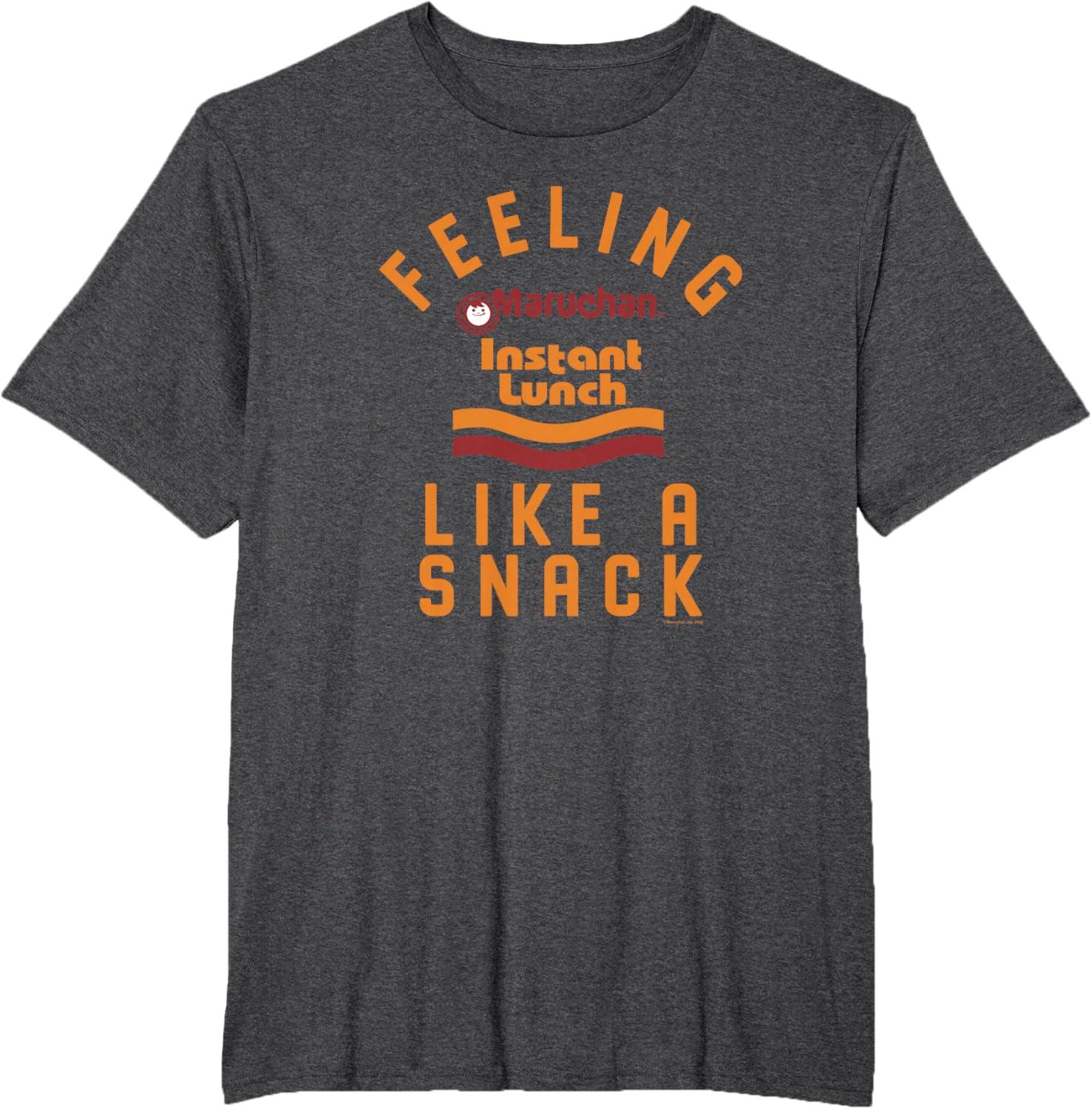 image:imageMaruchan Feeling Like A Ramen Snack Instant Lunch Logo TShirtDark Heather Grey