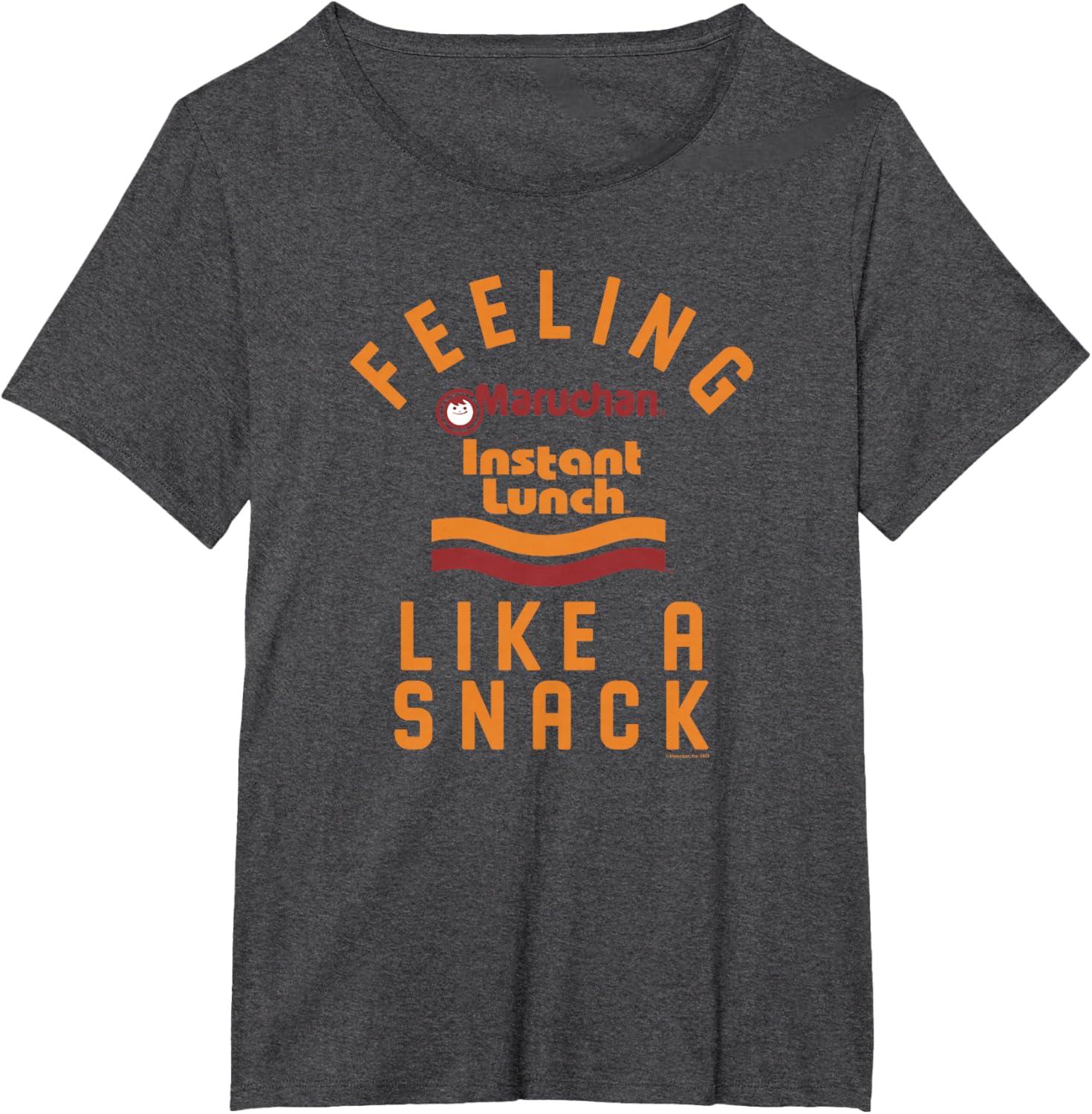 image:imageMaruchan Feeling Like A Ramen Snack Instant Lunch Logo TShirtDark Heather Grey