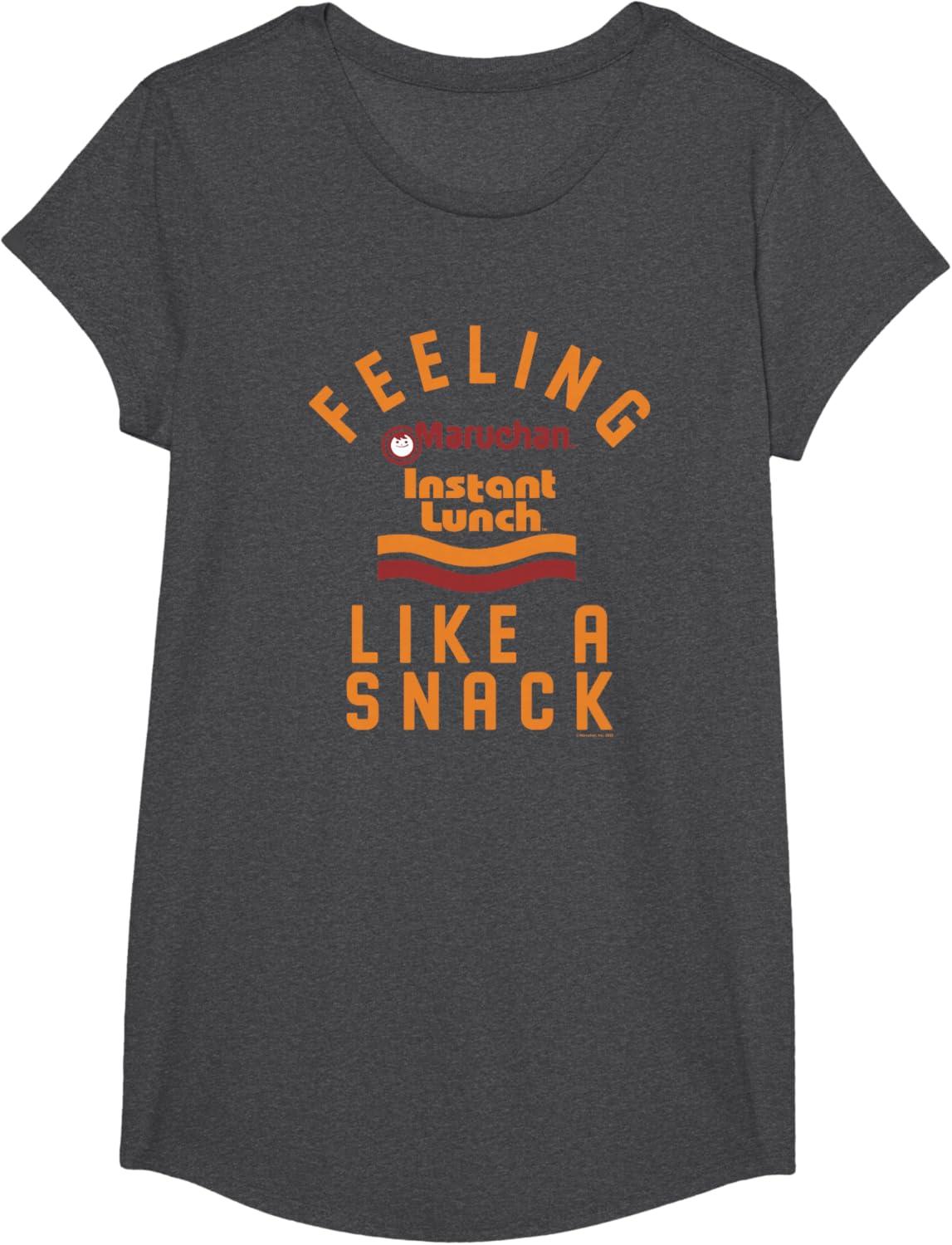 image:imageMaruchan Feeling Like A Ramen Snack Instant Lunch Logo TShirtDark Heather Grey