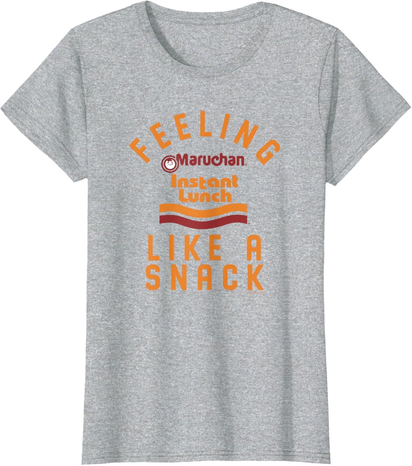 image:imageMaruchan Feeling Like A Ramen Snack Instant Lunch Logo TShirtHeather Grey