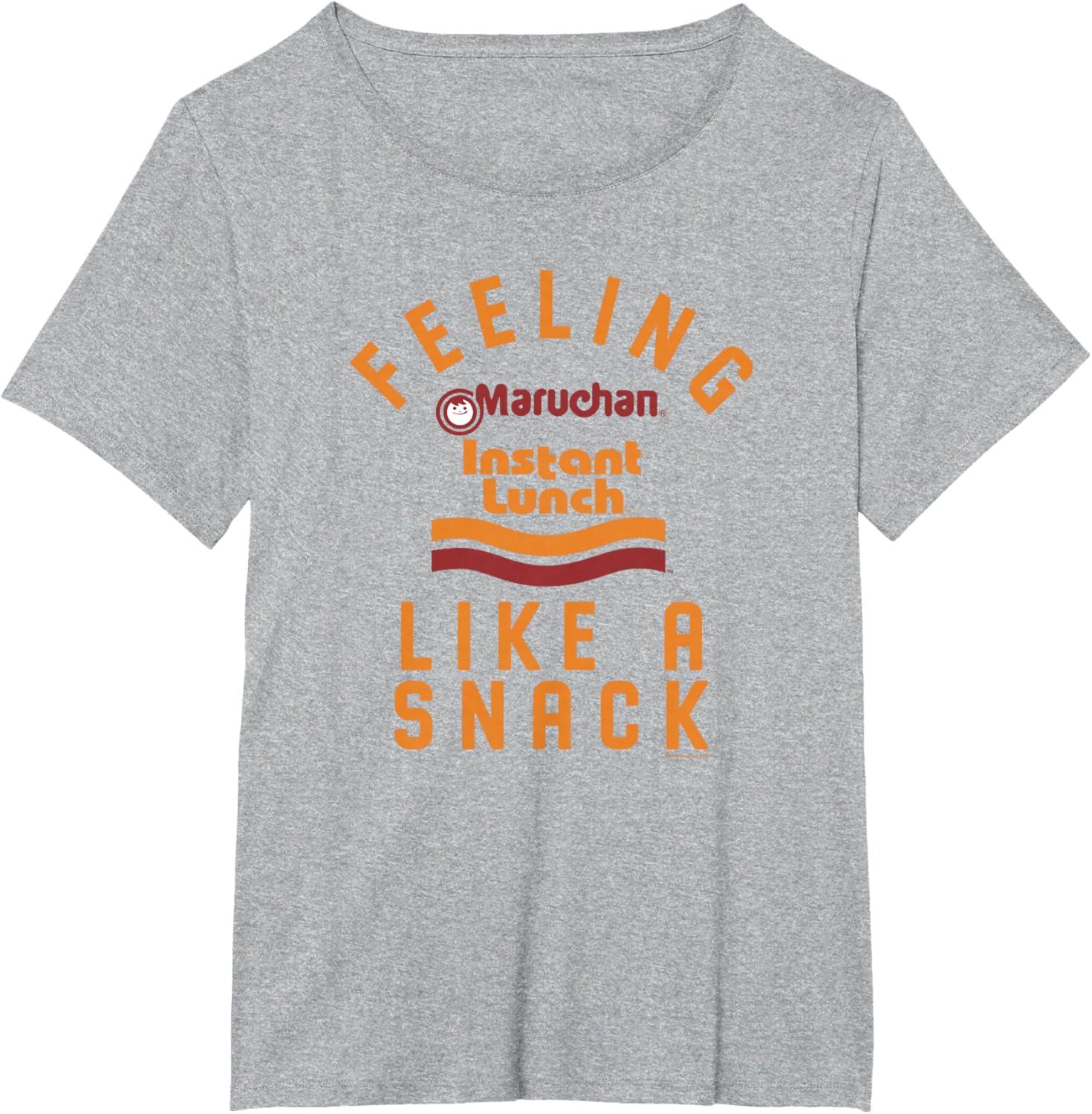 image:imageMaruchan Feeling Like A Ramen Snack Instant Lunch Logo TShirtHeather Grey