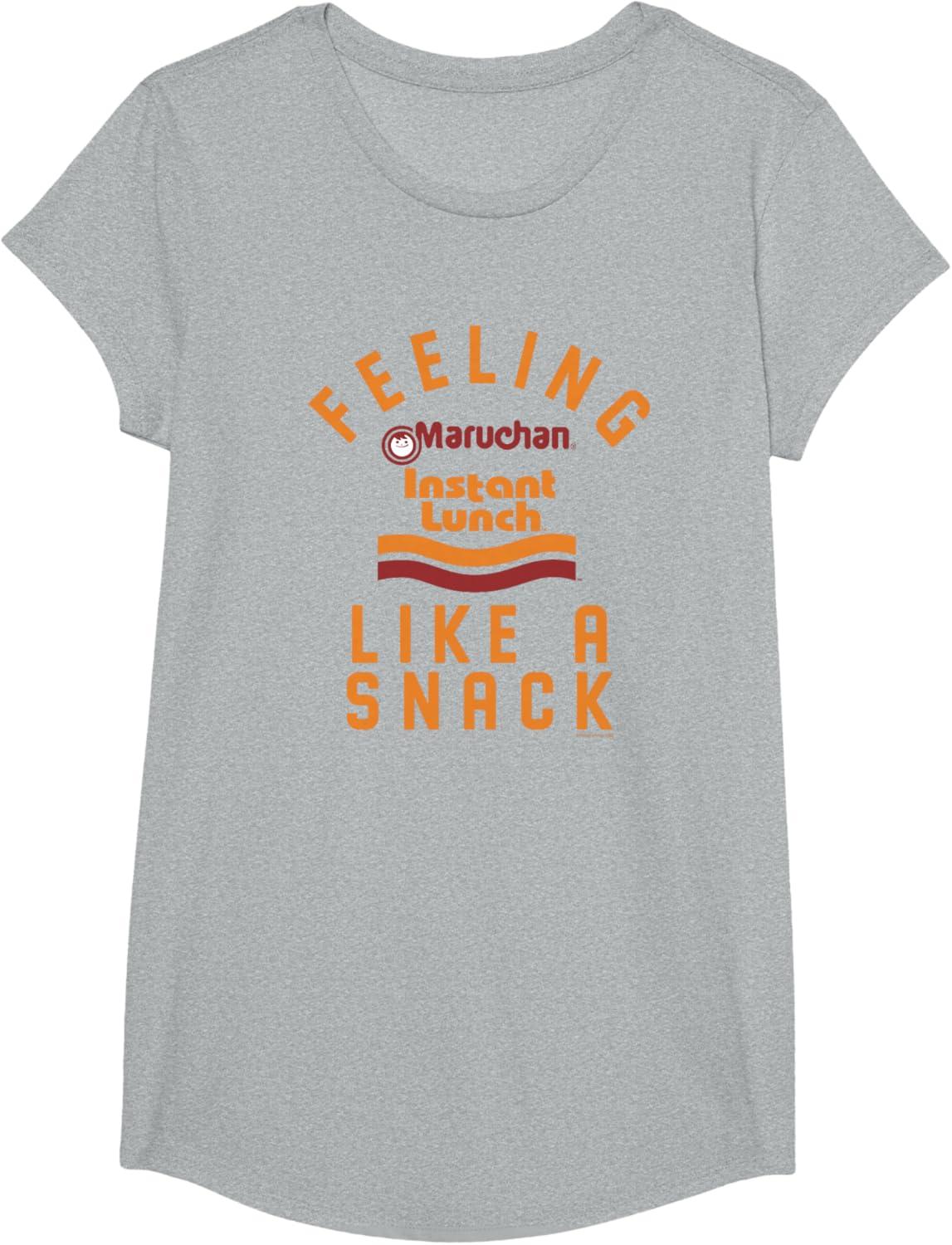image:imageMaruchan Feeling Like A Ramen Snack Instant Lunch Logo TShirtHeather Grey