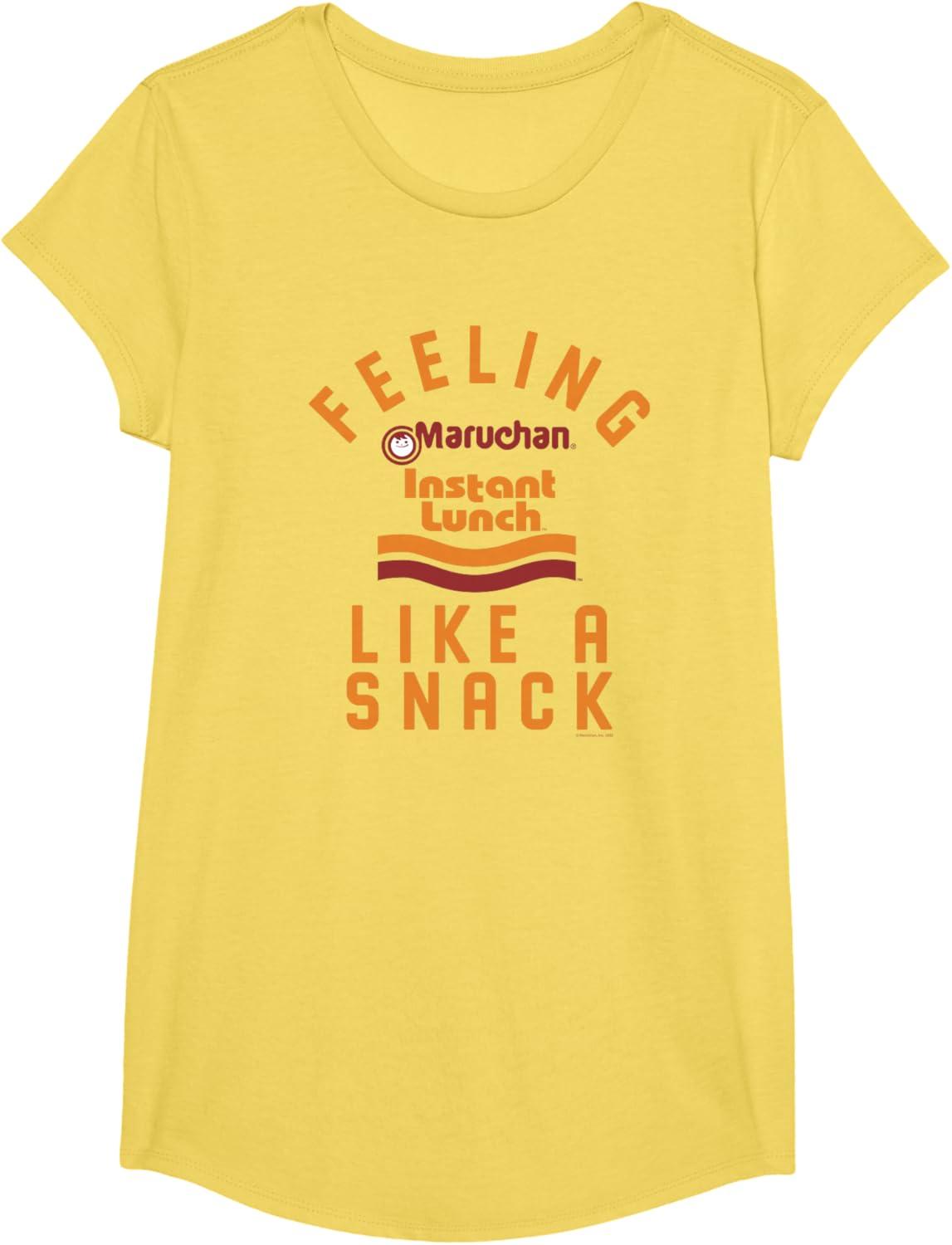 image:imageMaruchan Feeling Like A Ramen Snack Instant Lunch Logo TShirtLemon Yellow