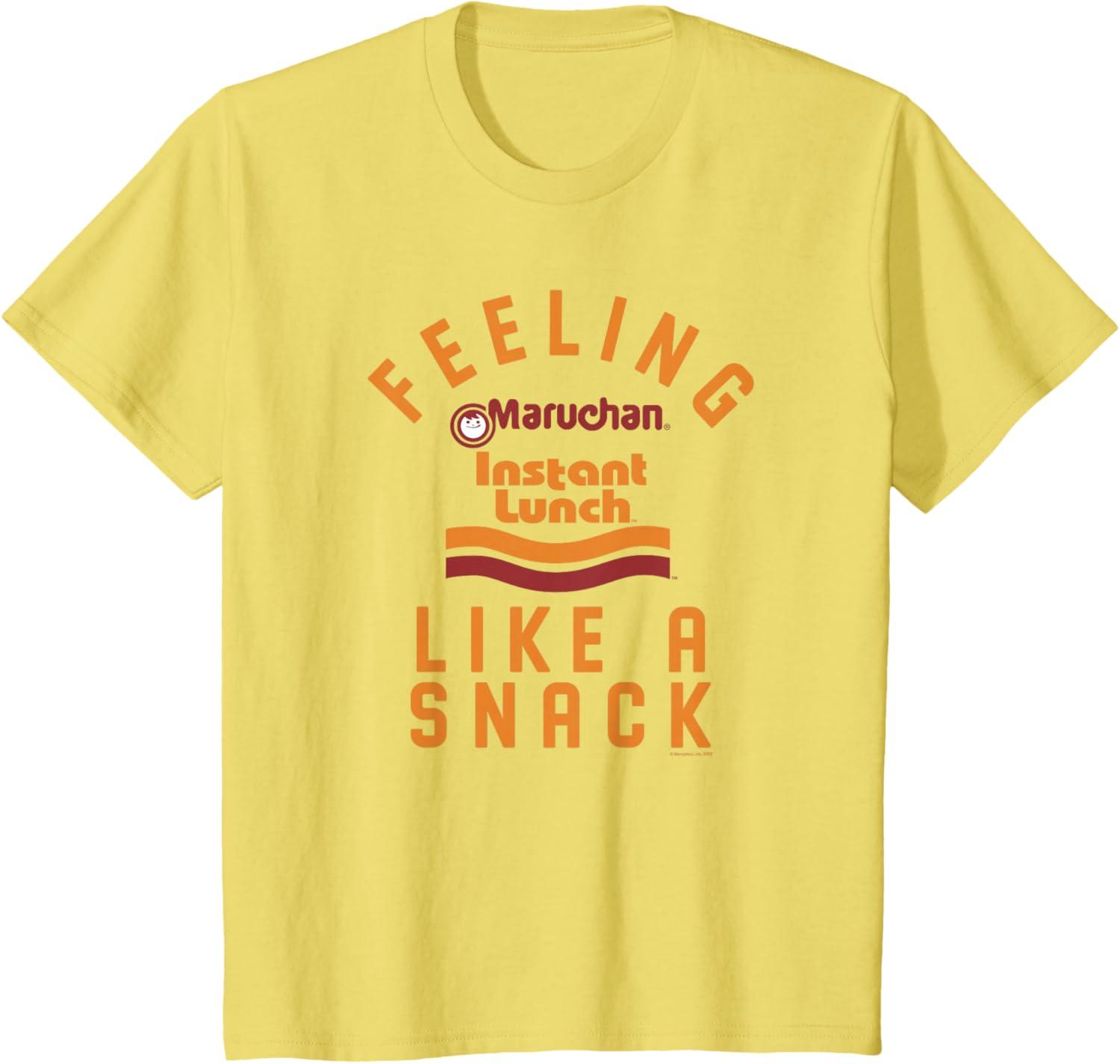 image:imageMaruchan Feeling Like A Ramen Snack Instant Lunch Logo TShirtLemon Yellow