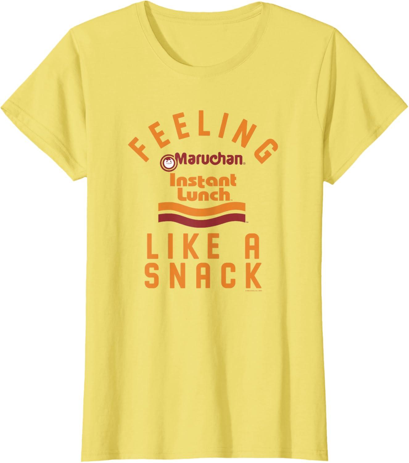 image:imageMaruchan Feeling Like A Ramen Snack Instant Lunch Logo TShirtLemon Yellow