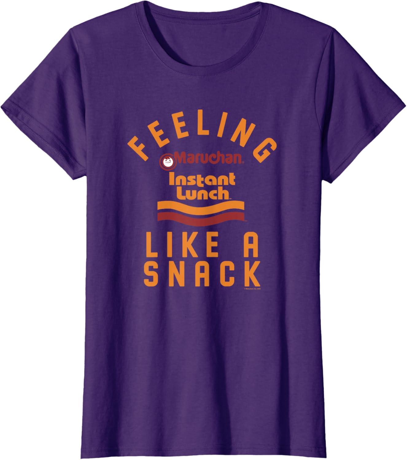 image:imageMaruchan Feeling Like A Ramen Snack Instant Lunch Logo TShirtPurple