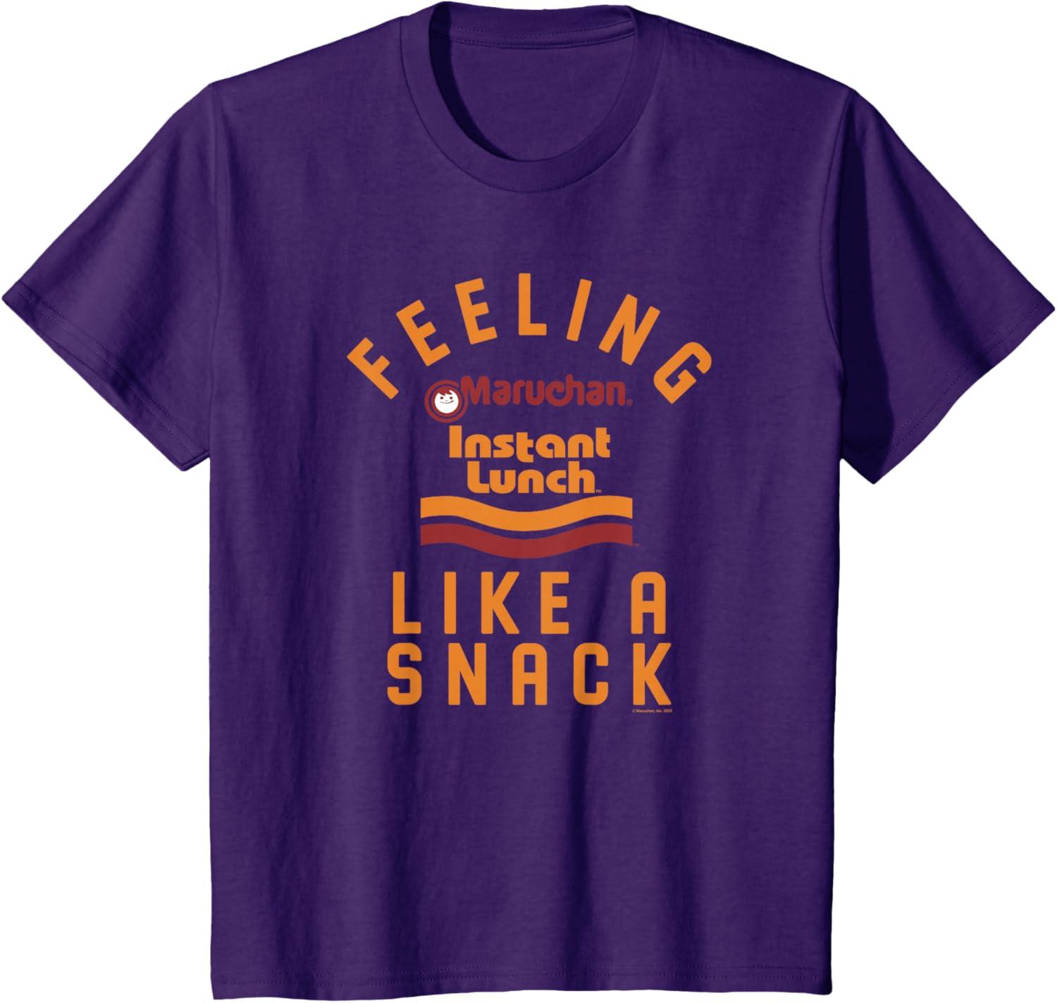 image:imageMaruchan Feeling Like A Ramen Snack Instant Lunch Logo TShirtPurple