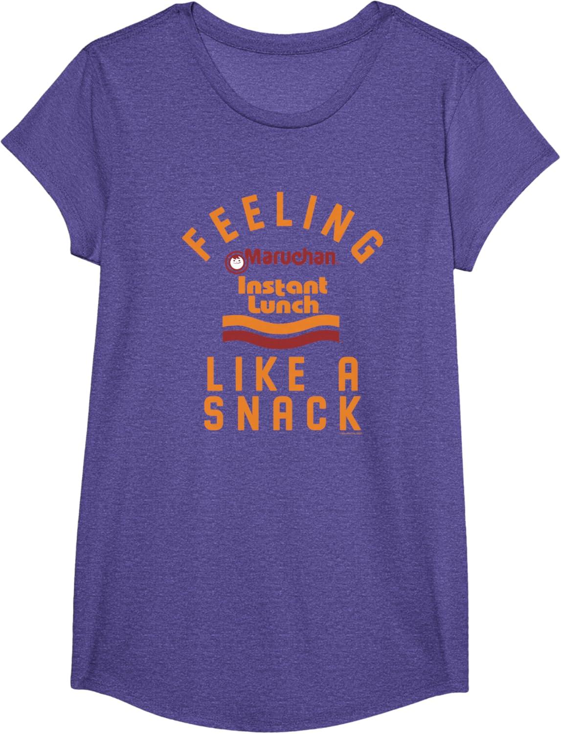 image:imageMaruchan Feeling Like A Ramen Snack Instant Lunch Logo TShirtPurple Heather