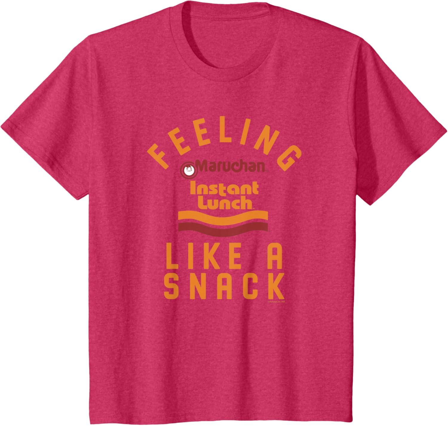 image:imageMaruchan Feeling Like A Ramen Snack Instant Lunch Logo TShirtRed Heather