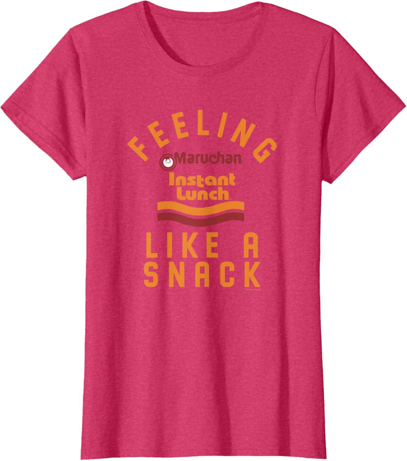 image:imageMaruchan Feeling Like A Ramen Snack Instant Lunch Logo TShirtRed Heather