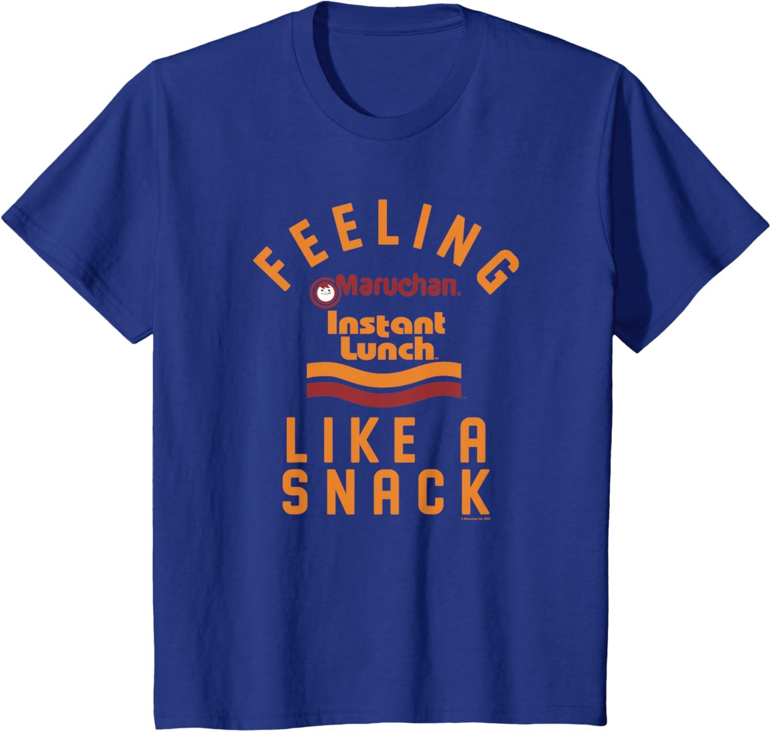 image:imageMaruchan Feeling Like A Ramen Snack Instant Lunch Logo TShirtRoyal Blue
