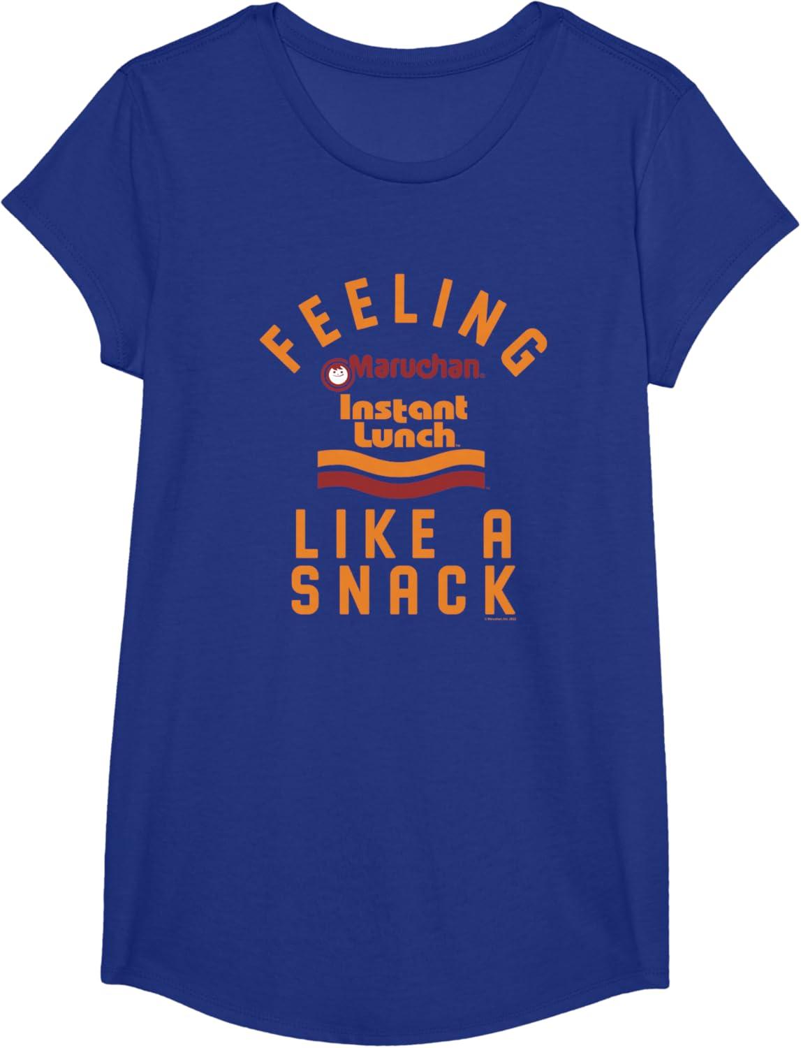 image:imageMaruchan Feeling Like A Ramen Snack Instant Lunch Logo TShirtRoyal Blue