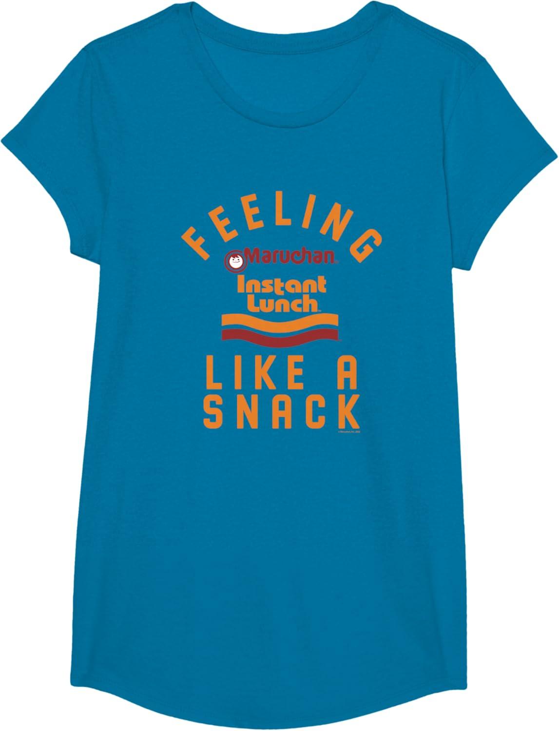 image:imageMaruchan Feeling Like A Ramen Snack Instant Lunch Logo TShirtSapphire Blue