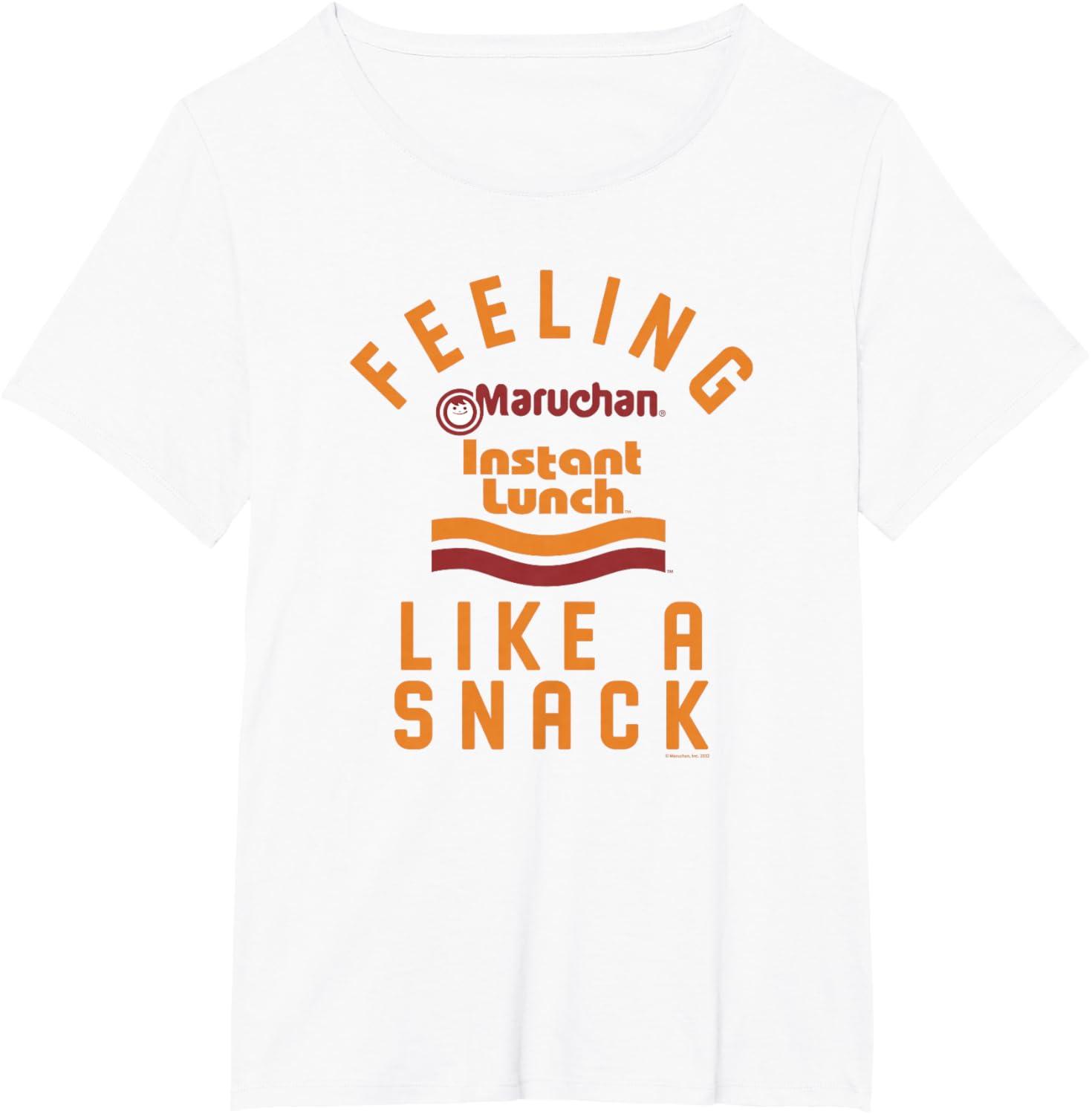 image:imageMaruchan Feeling Like A Ramen Snack Instant Lunch Logo TShirtWhite
