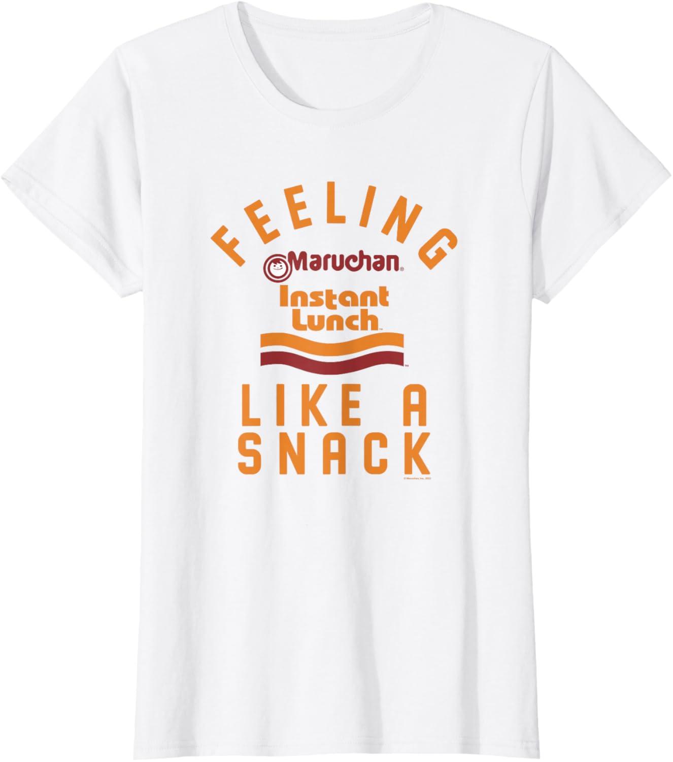 image:imageMaruchan Feeling Like A Ramen Snack Instant Lunch Logo TShirtWhite