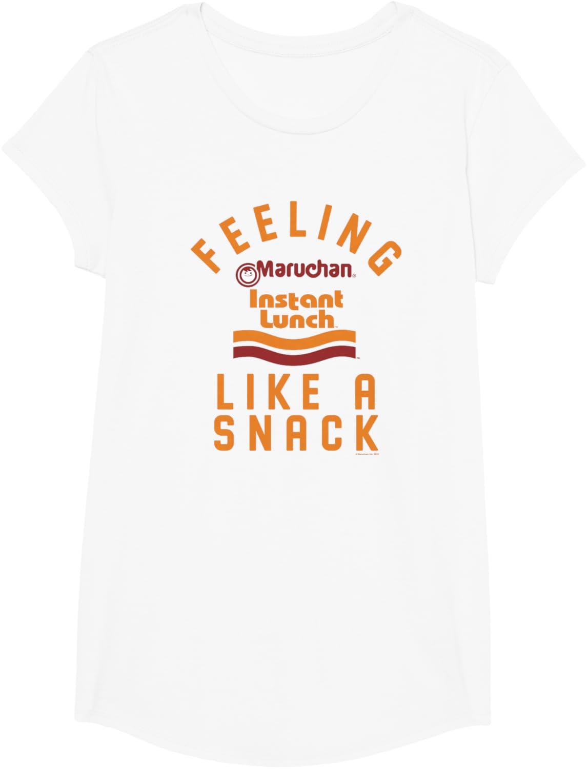 image:imageMaruchan Feeling Like A Ramen Snack Instant Lunch Logo TShirtWhite