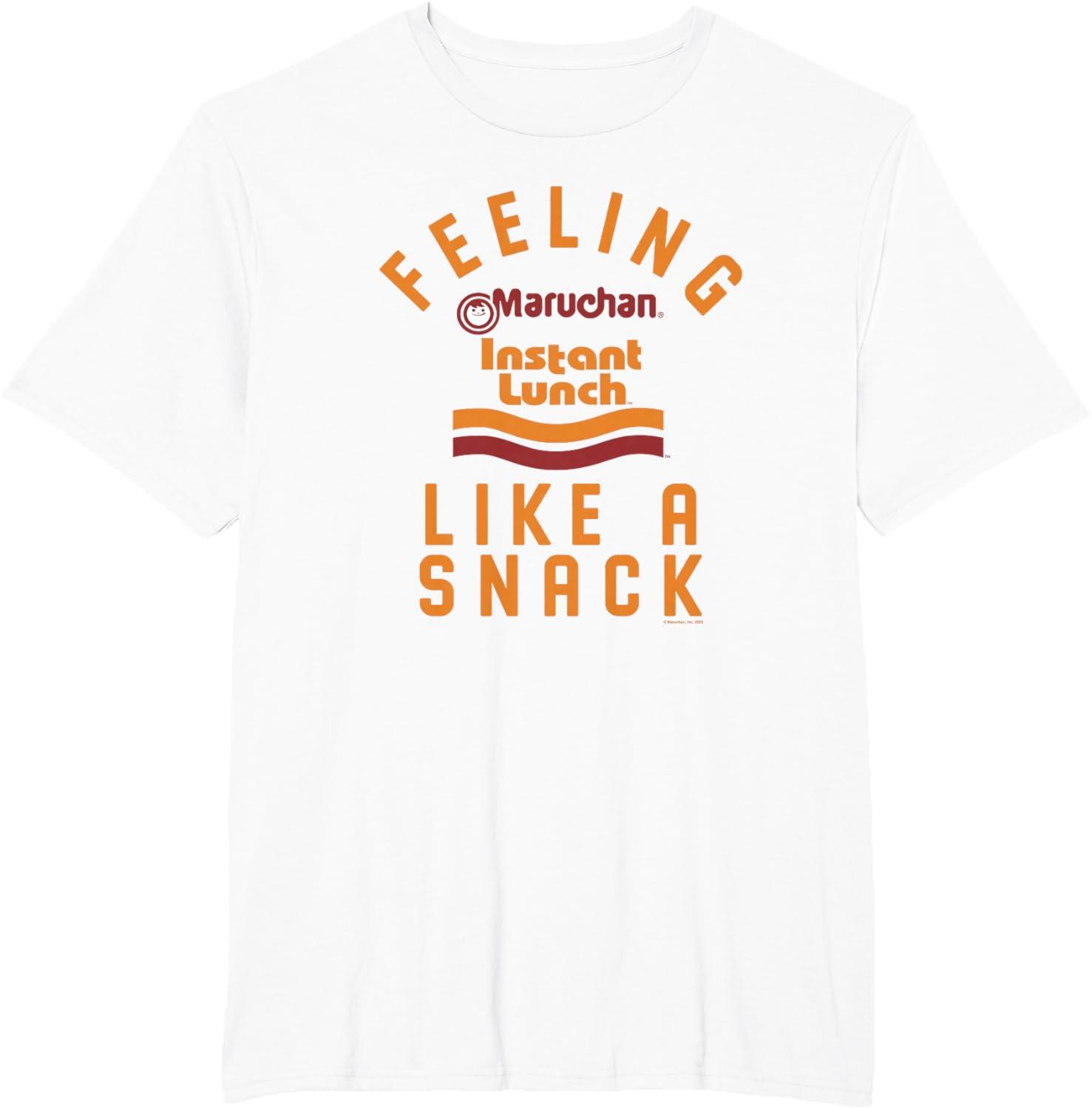 image:imageMaruchan Feeling Like A Ramen Snack Instant Lunch Logo TShirtWhite