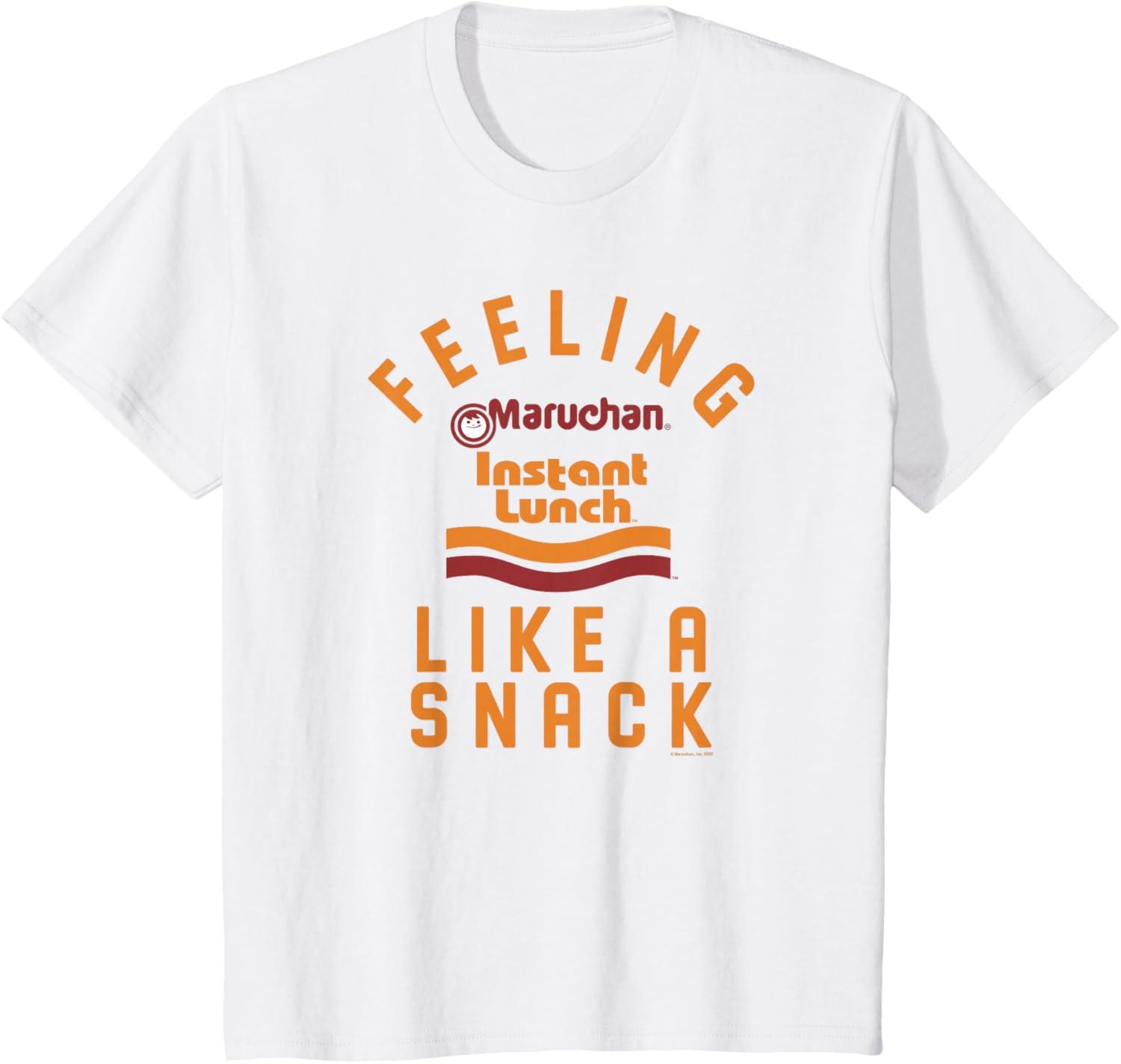 image:imageMaruchan Feeling Like A Ramen Snack Instant Lunch Logo TShirtWhite