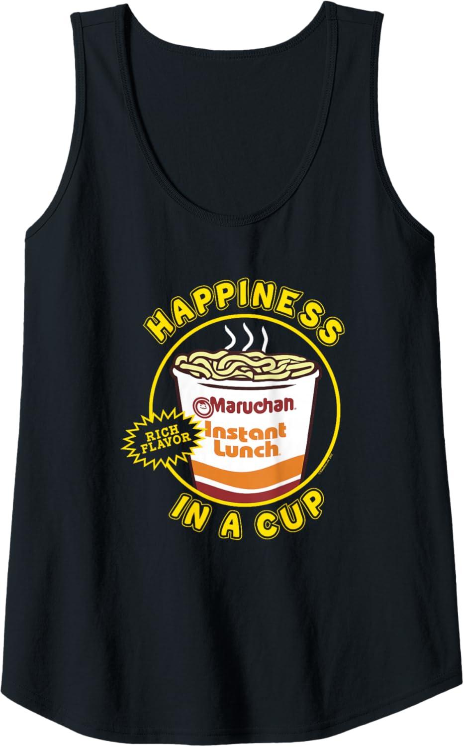 image:imageMaruchan Happiness In A Cup Instant Lunch Poster Tank TopBlack