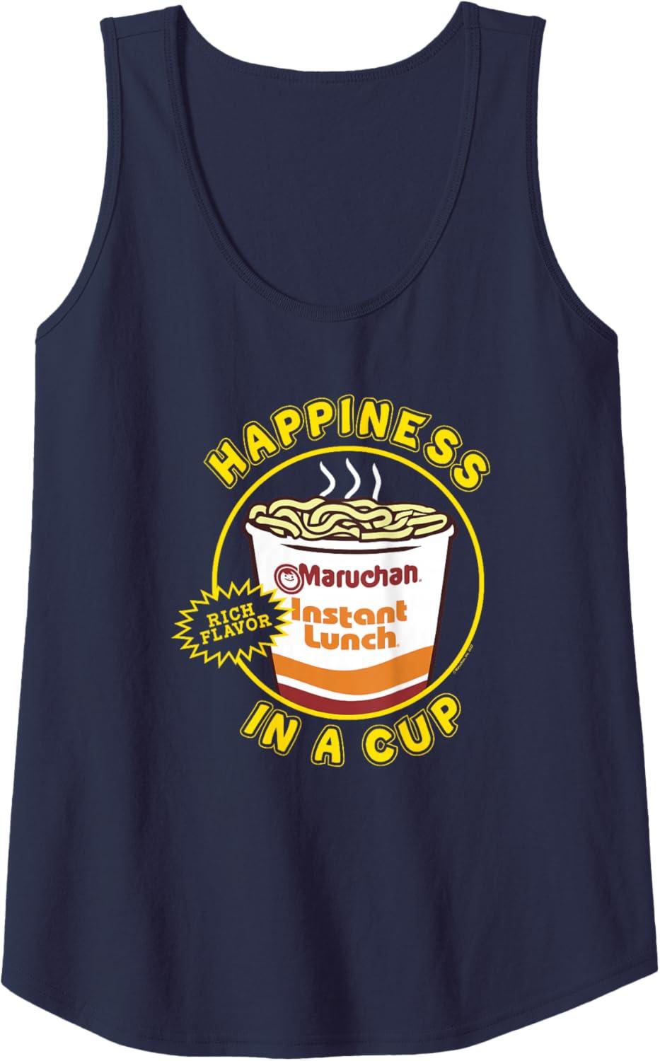 image:imageMaruchan Happiness In A Cup Instant Lunch Poster Tank TopNavy Blue