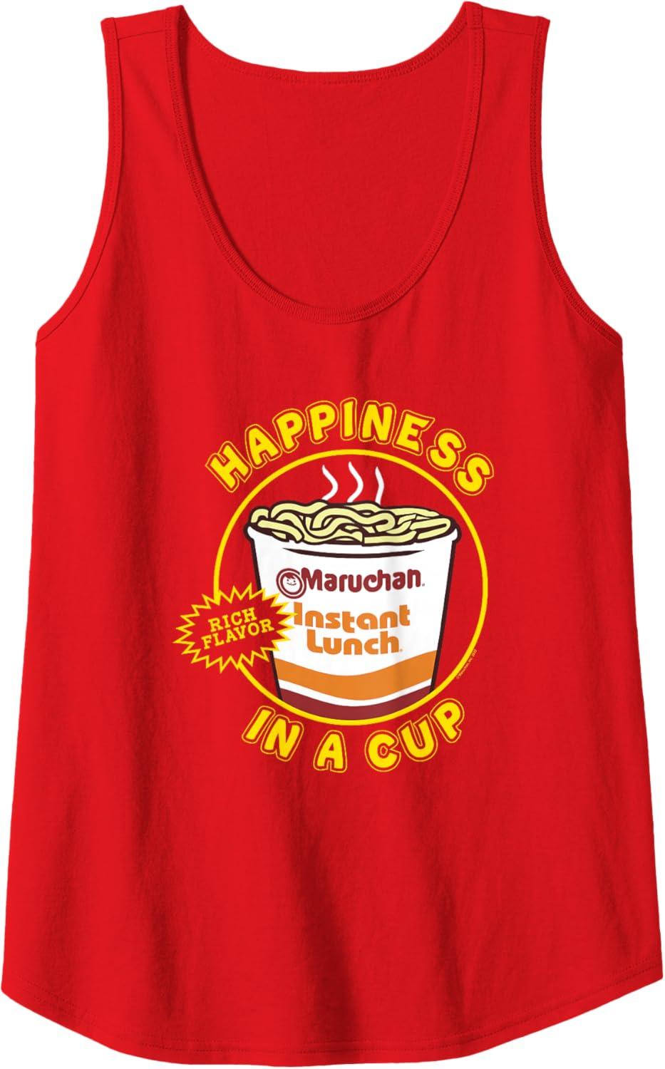 image:imageMaruchan Happiness In A Cup Instant Lunch Poster Tank TopRed