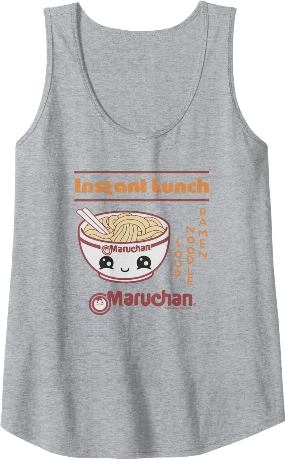 image:imageMaruchan Happy Bowl Of Noodles Instant Lunch Poster Tank TopHeather Grey