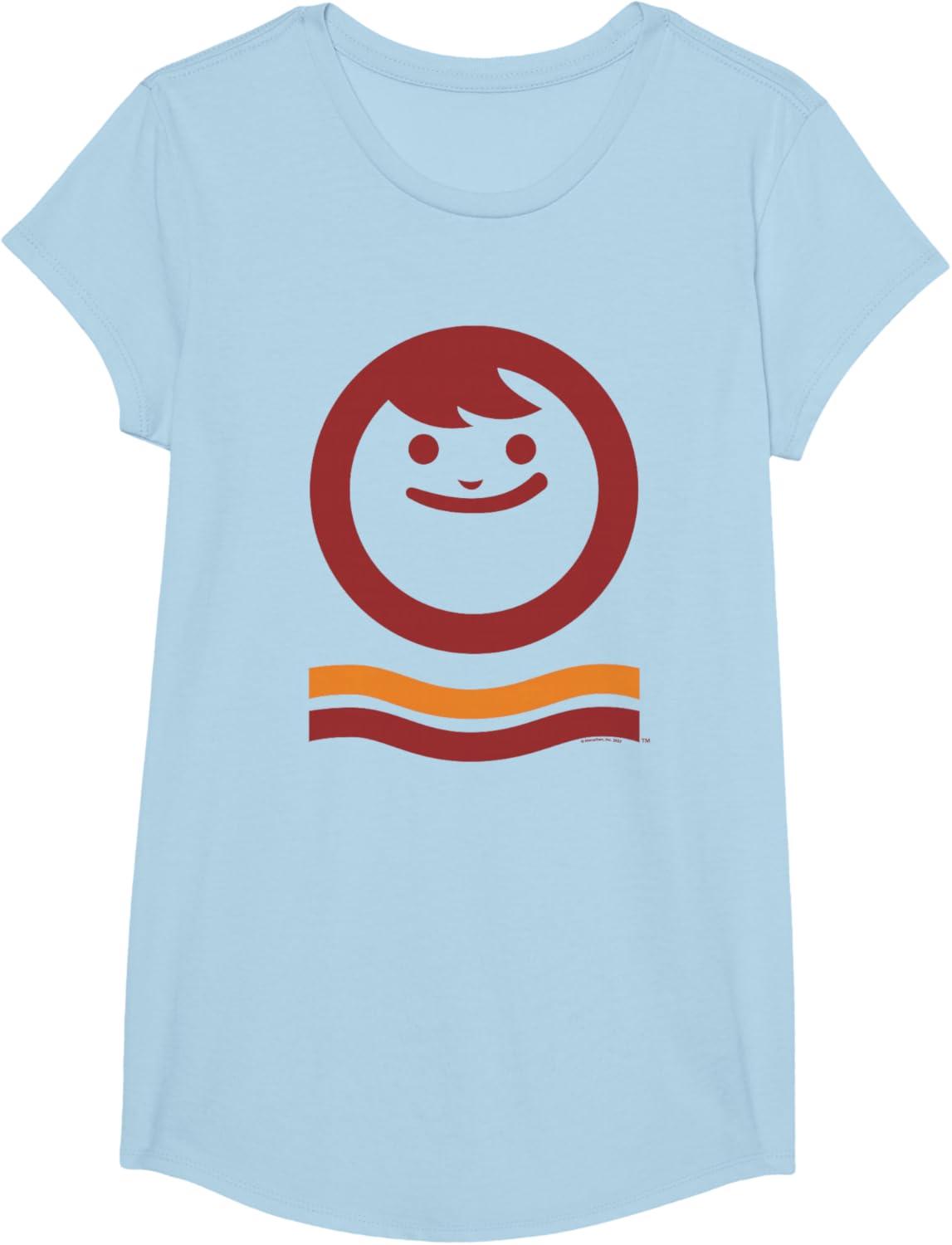 image:imageMaruchan Happy Face With Waves Logo TShirtBaby Blue
