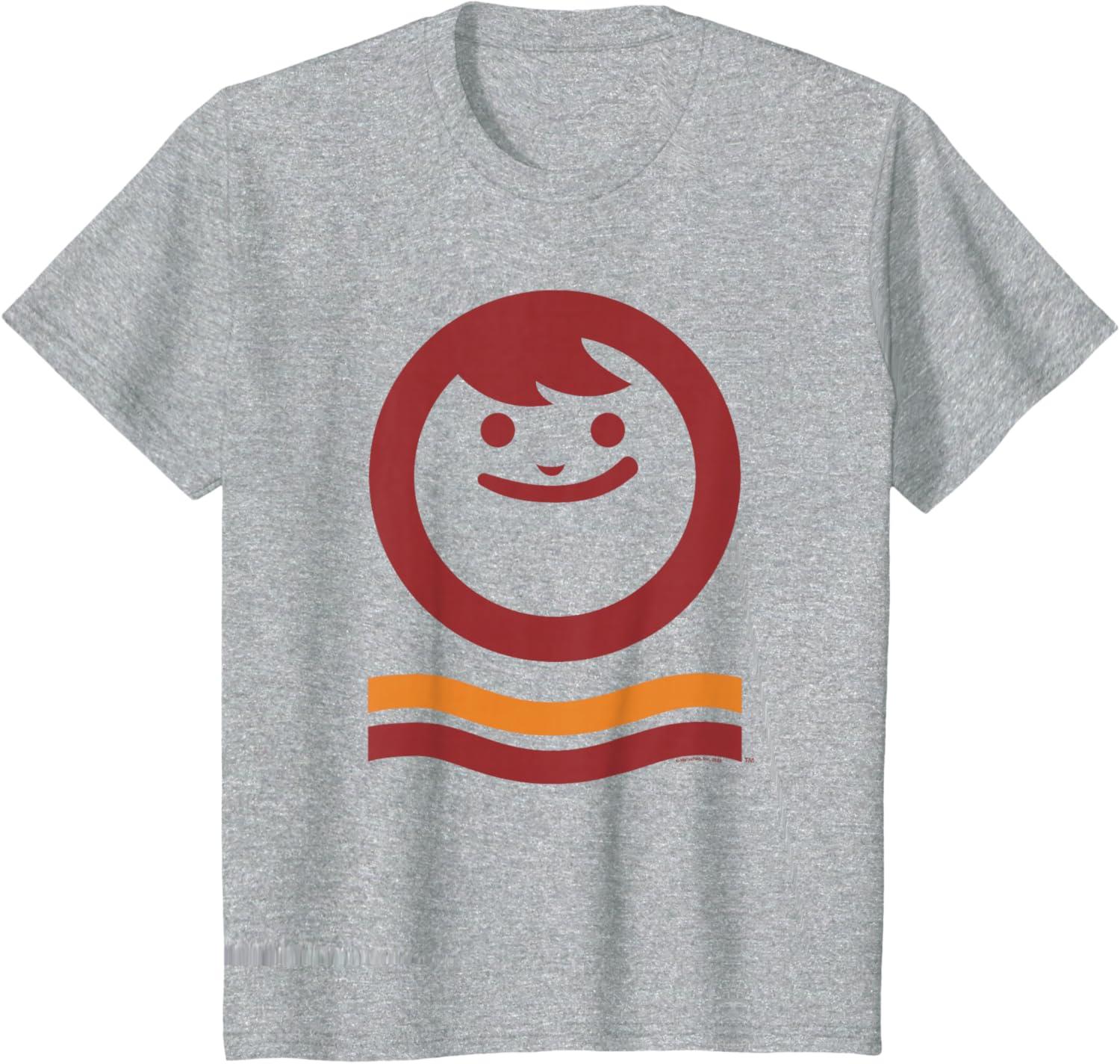 image:imageMaruchan Happy Face With Waves Logo TShirtHeather Grey