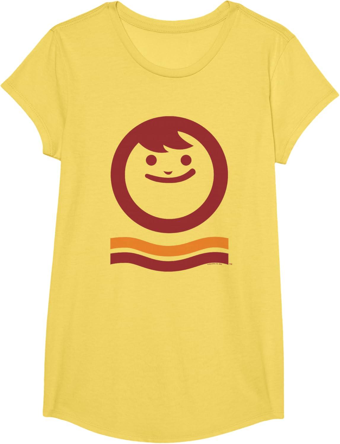 image:imageMaruchan Happy Face With Waves Logo TShirtLemon Yellow