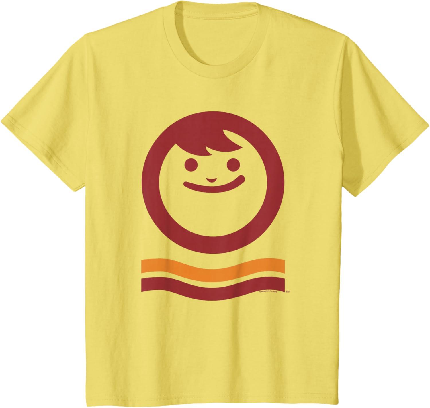 image:imageMaruchan Happy Face With Waves Logo TShirtLemon Yellow