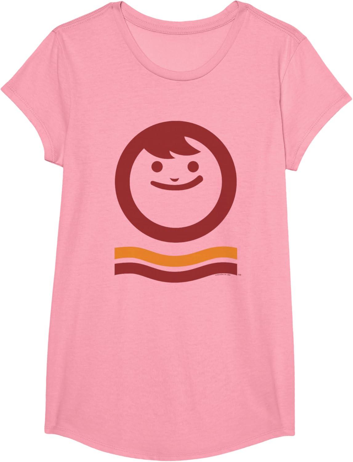 image:imageMaruchan Happy Face With Waves Logo TShirtPink