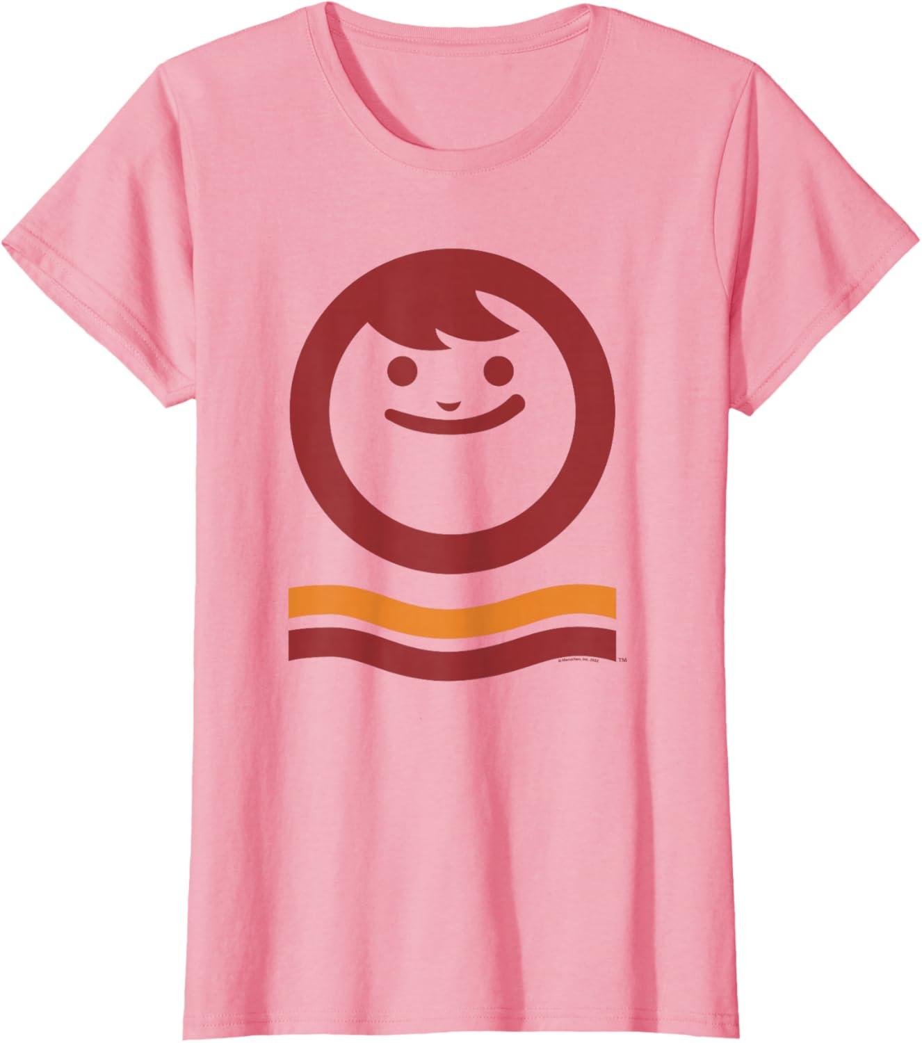 image:imageMaruchan Happy Face With Waves Logo TShirtPink