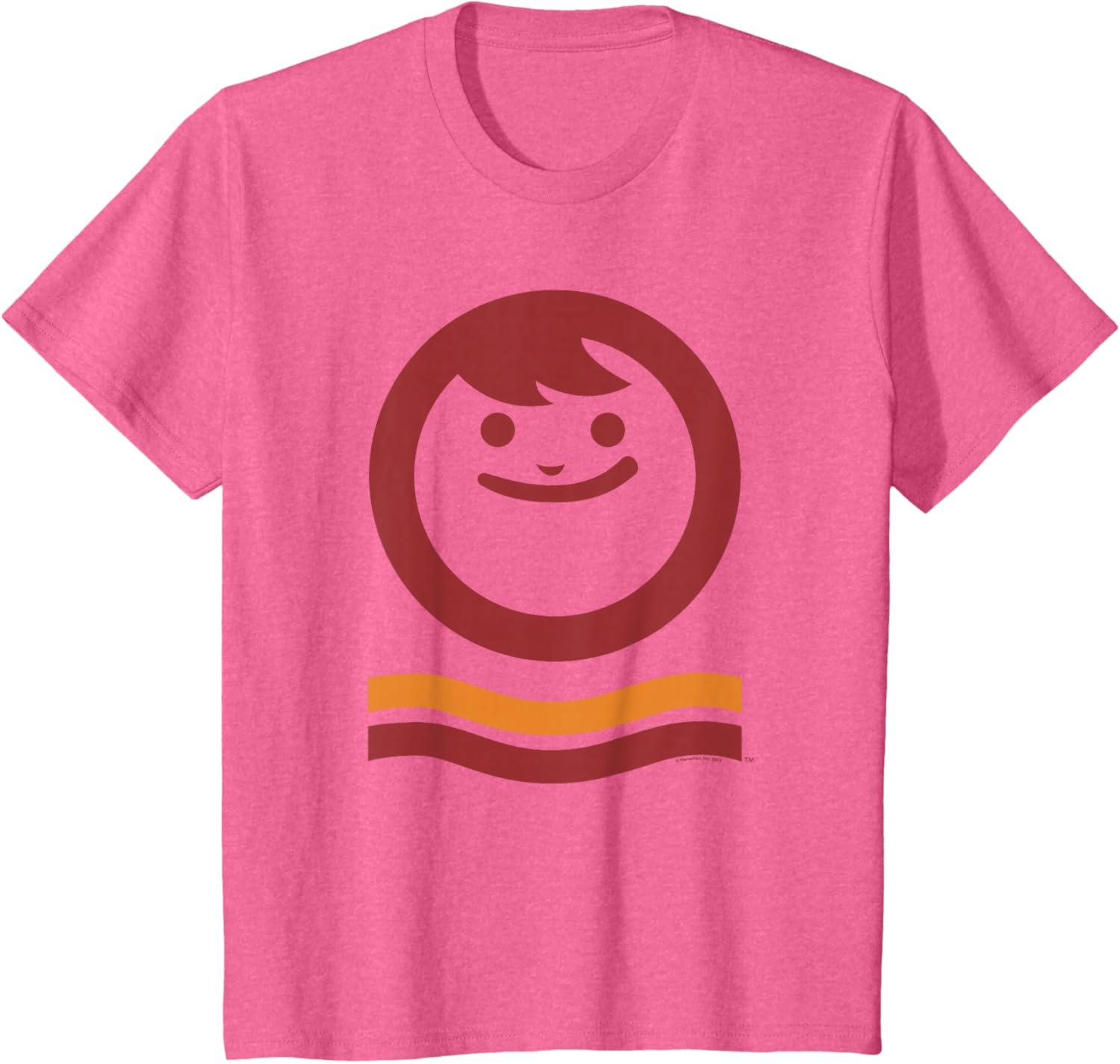 image:imageMaruchan Happy Face With Waves Logo TShirtPink Heather
