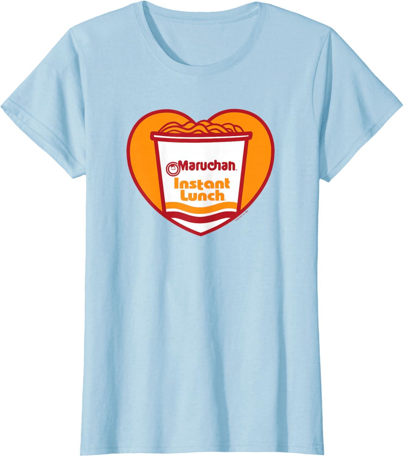 image:imageMaruchan Heart Instant Lunch Ramen Soup Cup TShirtBaby Blue