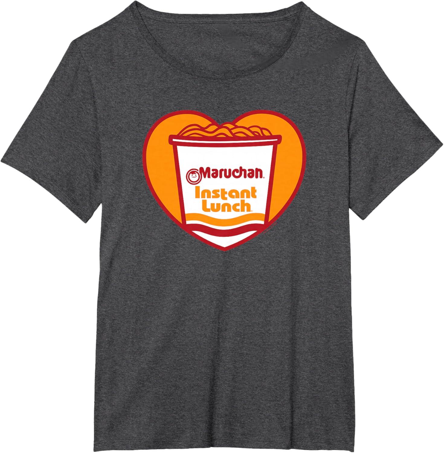image:imageMaruchan Heart Instant Lunch Ramen Soup Cup TShirtDark Heather Grey