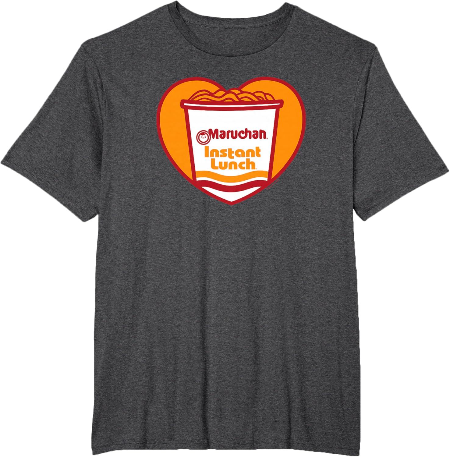 image:imageMaruchan Heart Instant Lunch Ramen Soup Cup TShirtDark Heather Grey