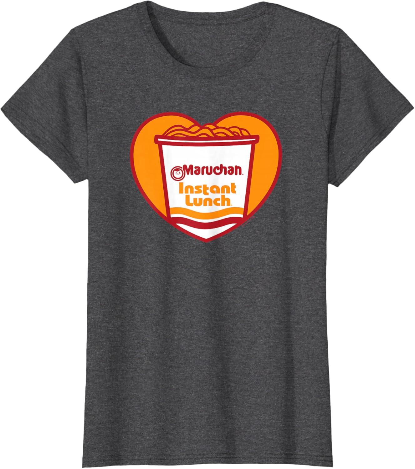 image:imageMaruchan Heart Instant Lunch Ramen Soup Cup TShirtDark Heather Grey