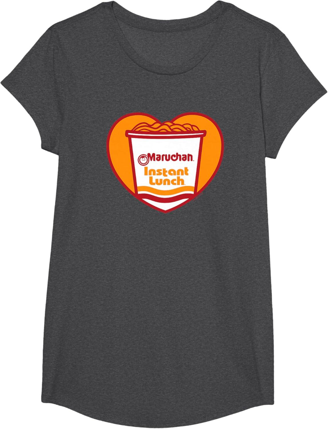 image:imageMaruchan Heart Instant Lunch Ramen Soup Cup TShirtDark Heather Grey