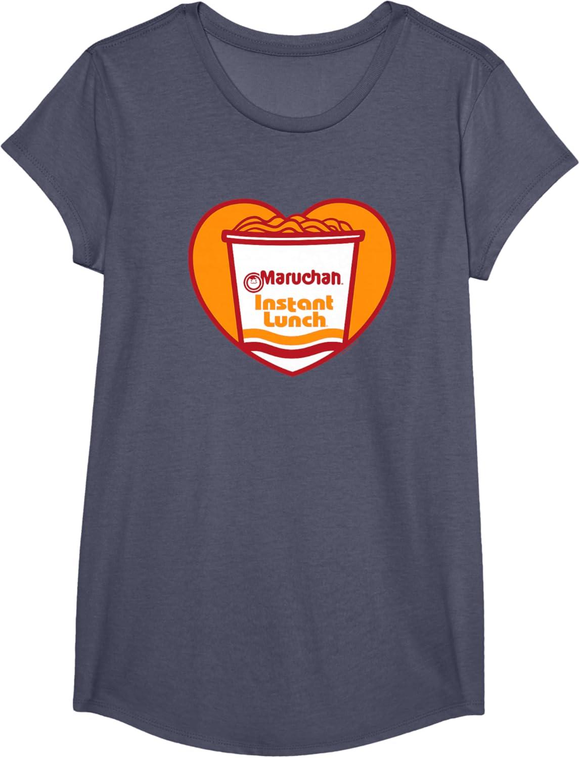 image:imageMaruchan Heart Instant Lunch Ramen Soup Cup TShirtHeather Blue