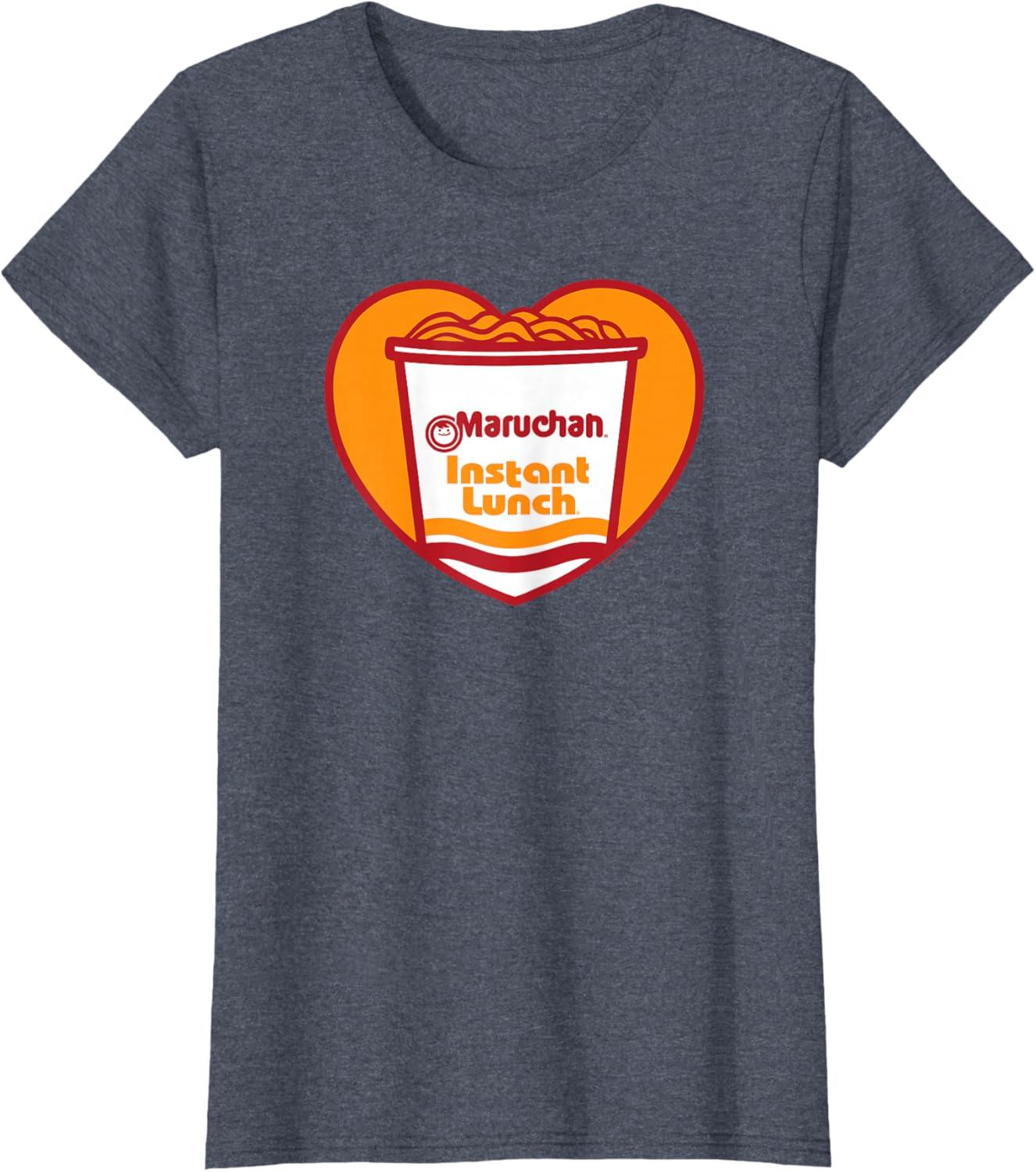 image:imageMaruchan Heart Instant Lunch Ramen Soup Cup TShirtHeather Blue