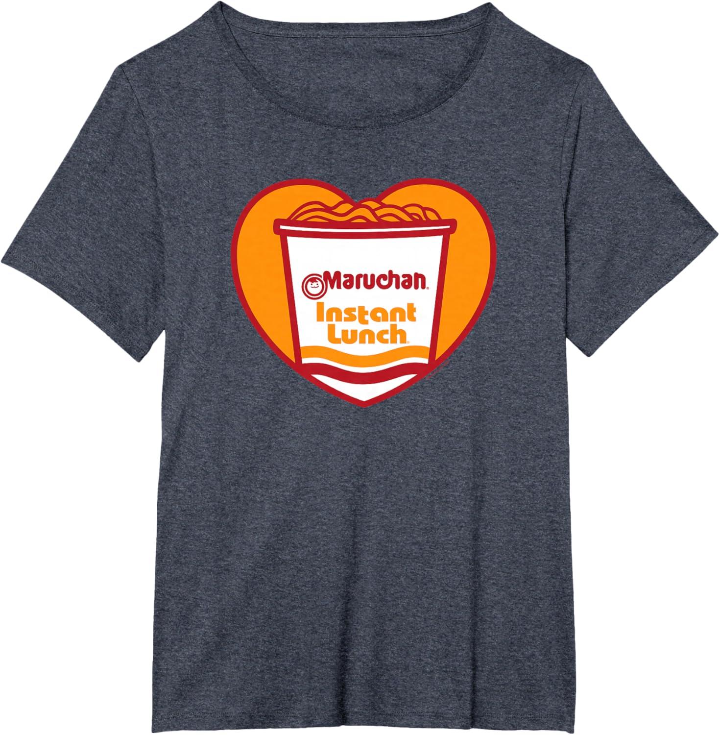 image:imageMaruchan Heart Instant Lunch Ramen Soup Cup TShirtHeather Blue