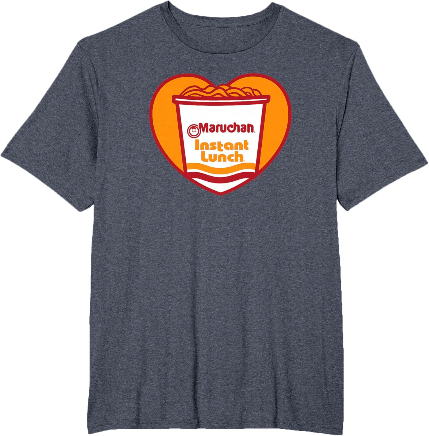 image:imageMaruchan Heart Instant Lunch Ramen Soup Cup TShirtHeather Blue