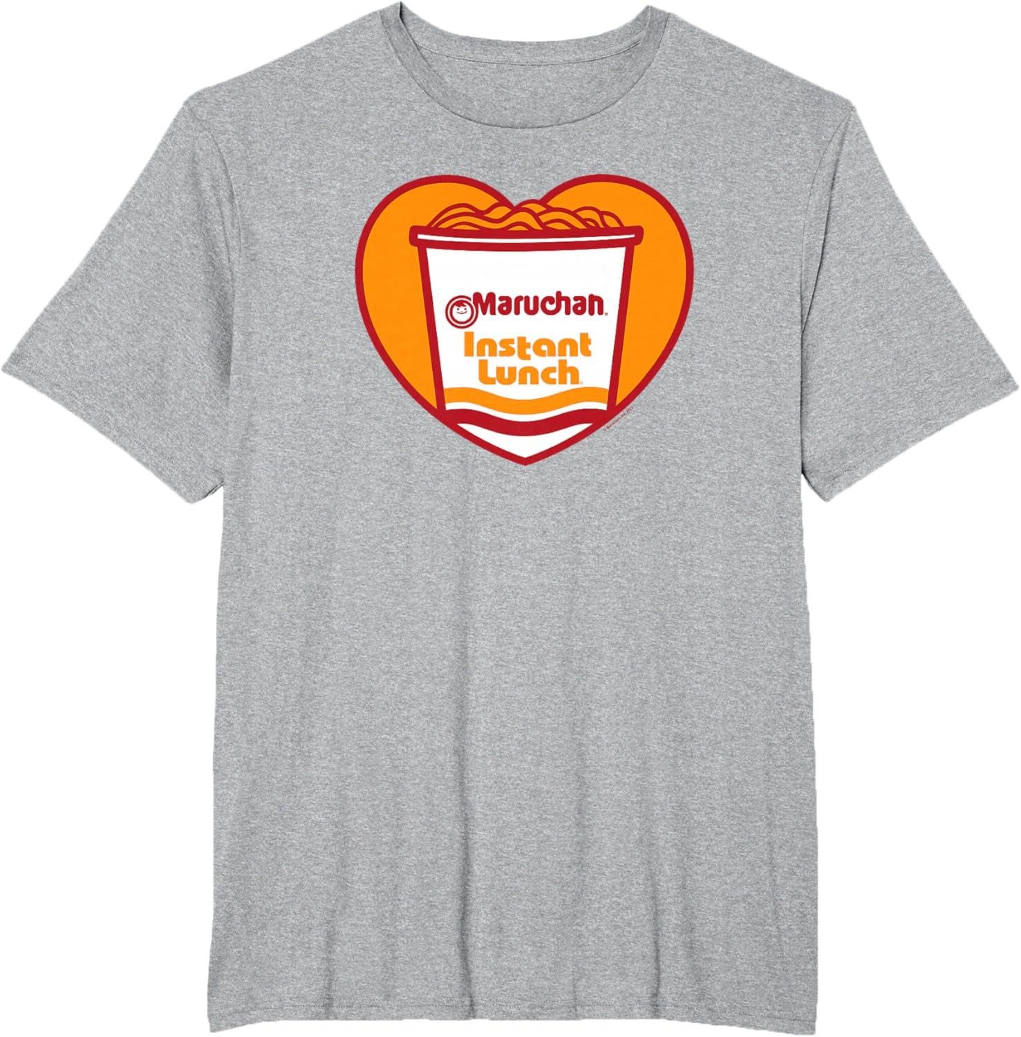 image:imageMaruchan Heart Instant Lunch Ramen Soup Cup TShirtHeather Grey