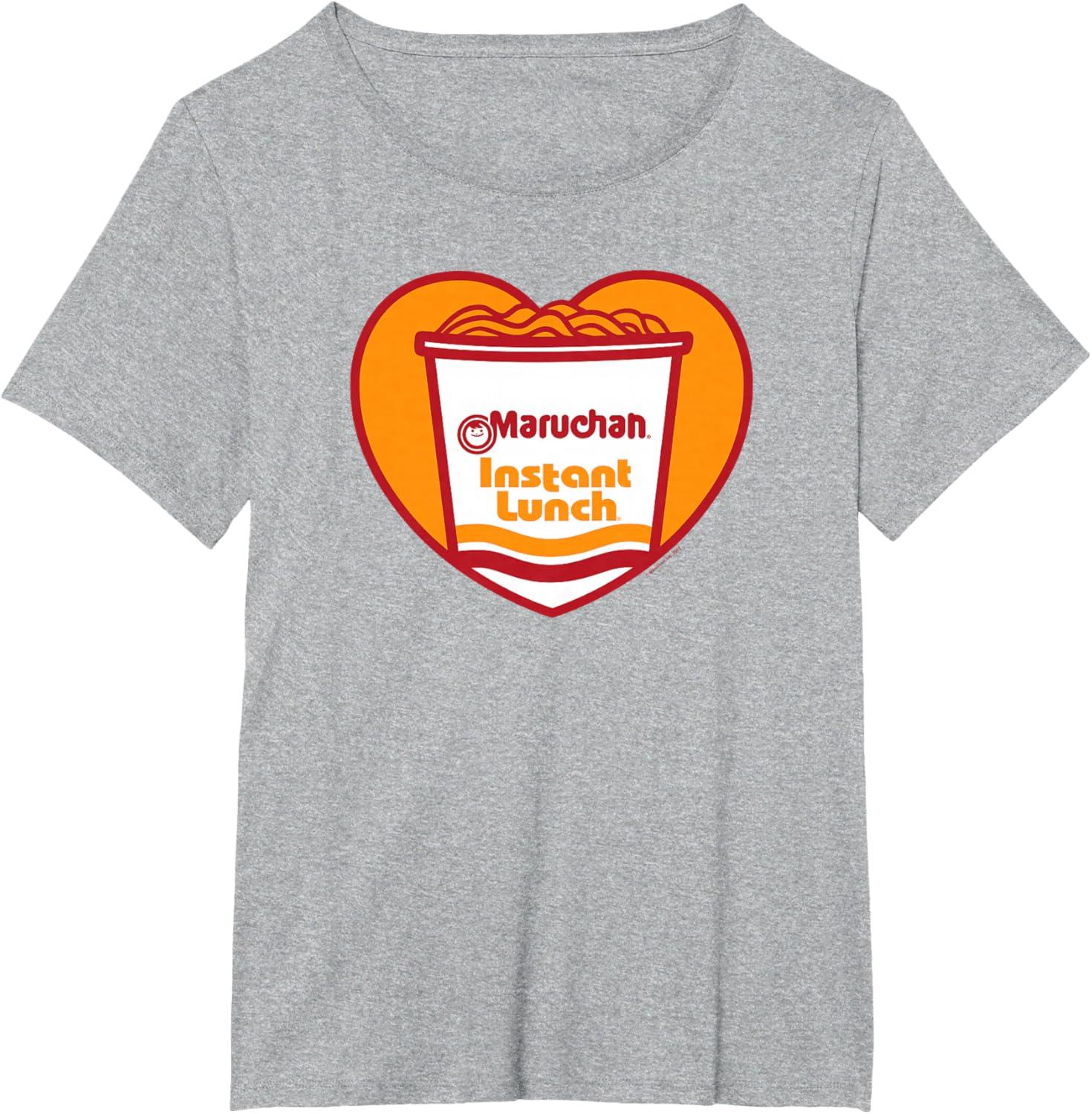 image:imageMaruchan Heart Instant Lunch Ramen Soup Cup TShirtHeather Grey