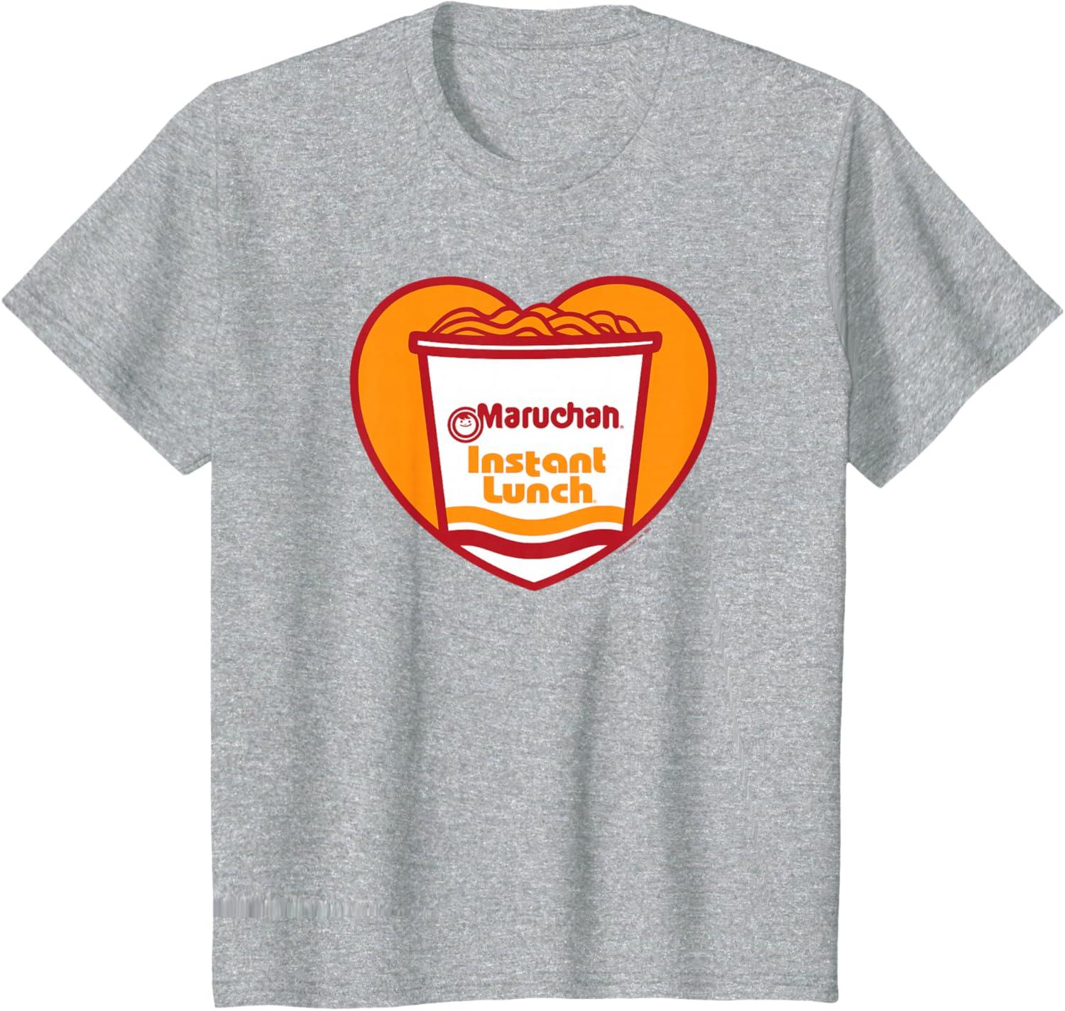 image:imageMaruchan Heart Instant Lunch Ramen Soup Cup TShirtHeather Grey