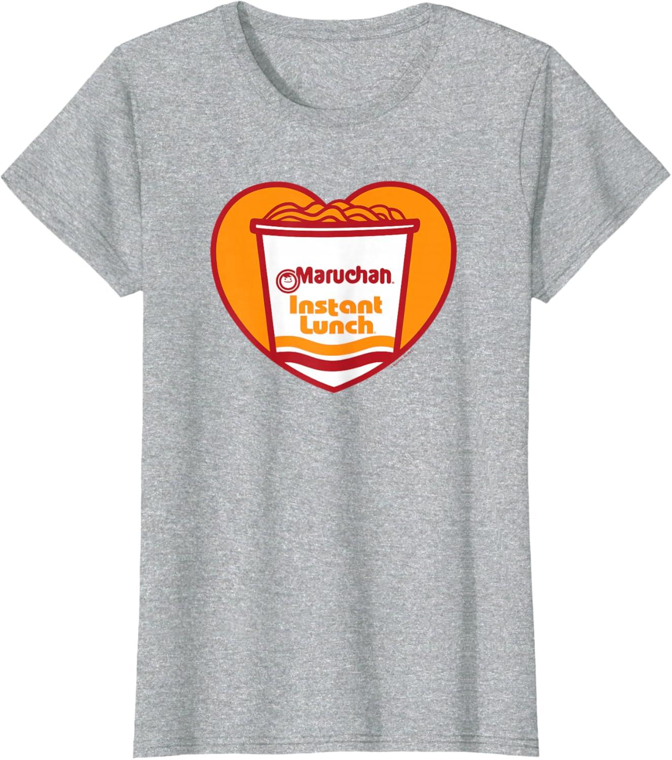 image:imageMaruchan Heart Instant Lunch Ramen Soup Cup TShirtHeather Grey