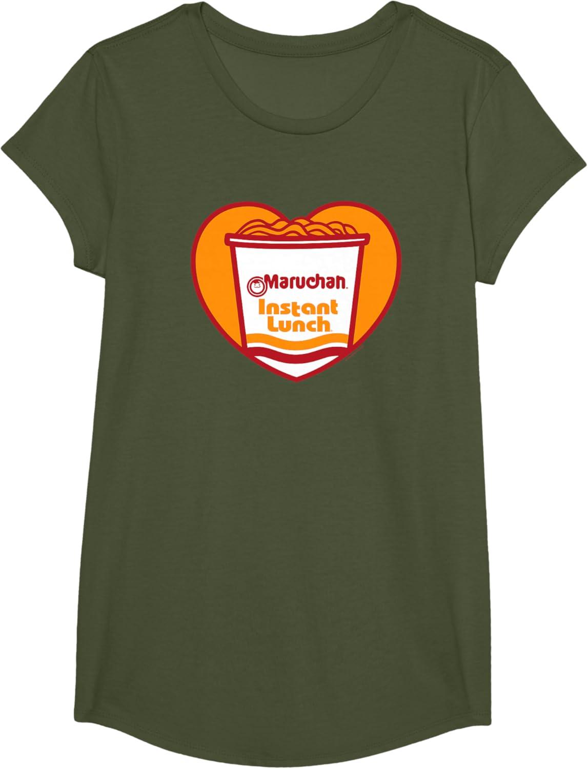 image:imageMaruchan Heart Instant Lunch Ramen Soup Cup TShirtOlive Green