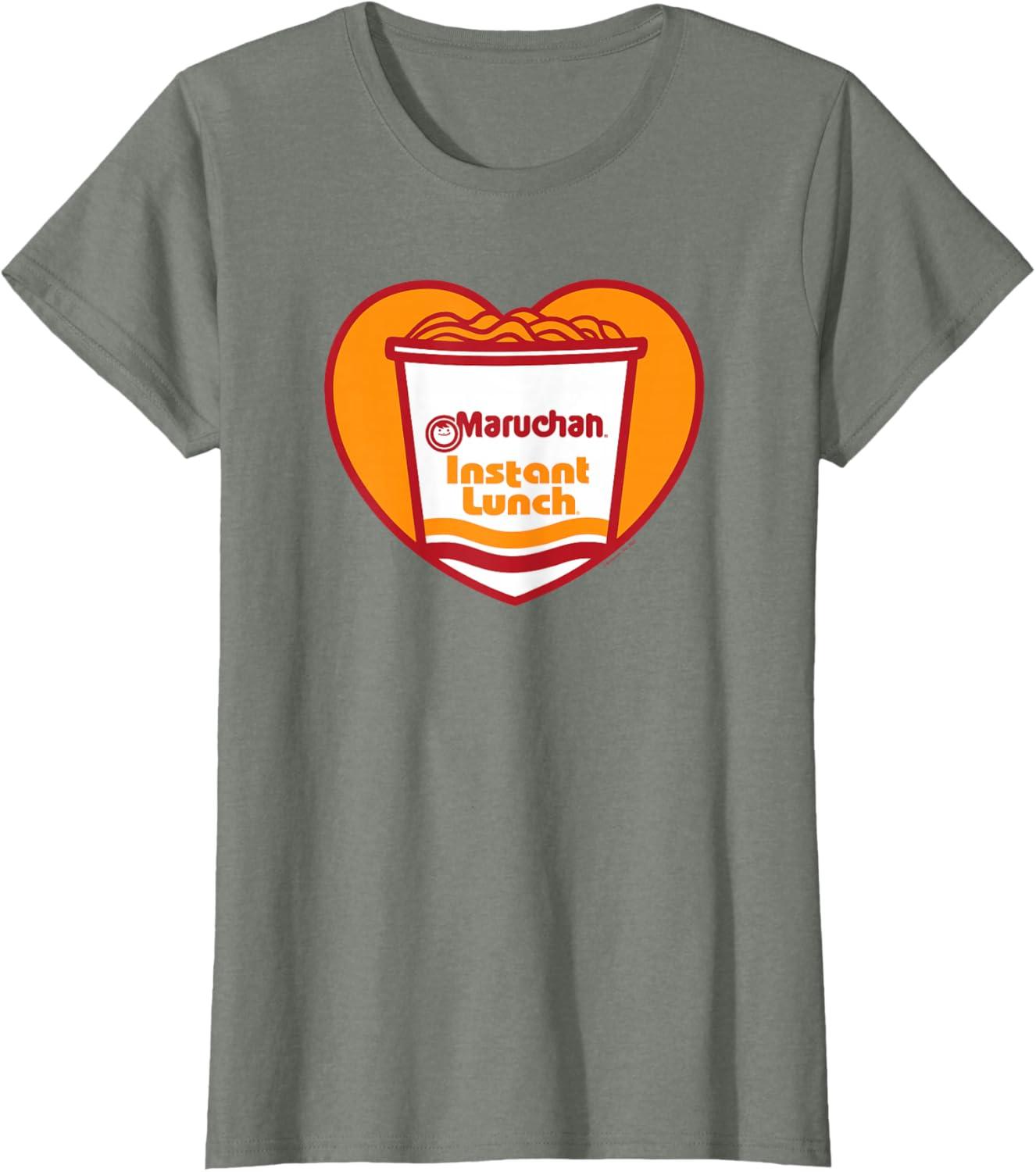 image:imageMaruchan Heart Instant Lunch Ramen Soup Cup TShirtOlive Heather